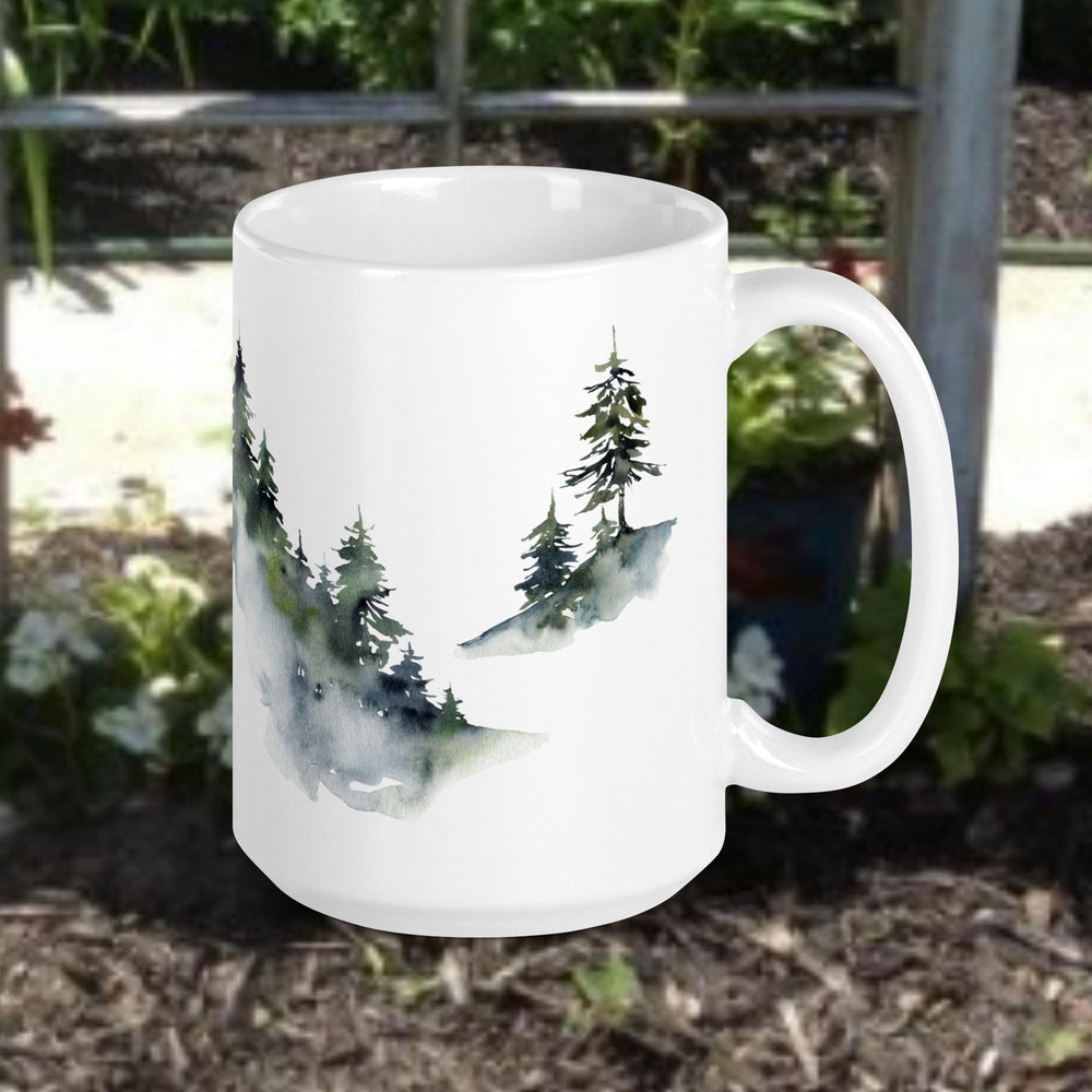 Forrest Hill in the Morning - White glossy mug