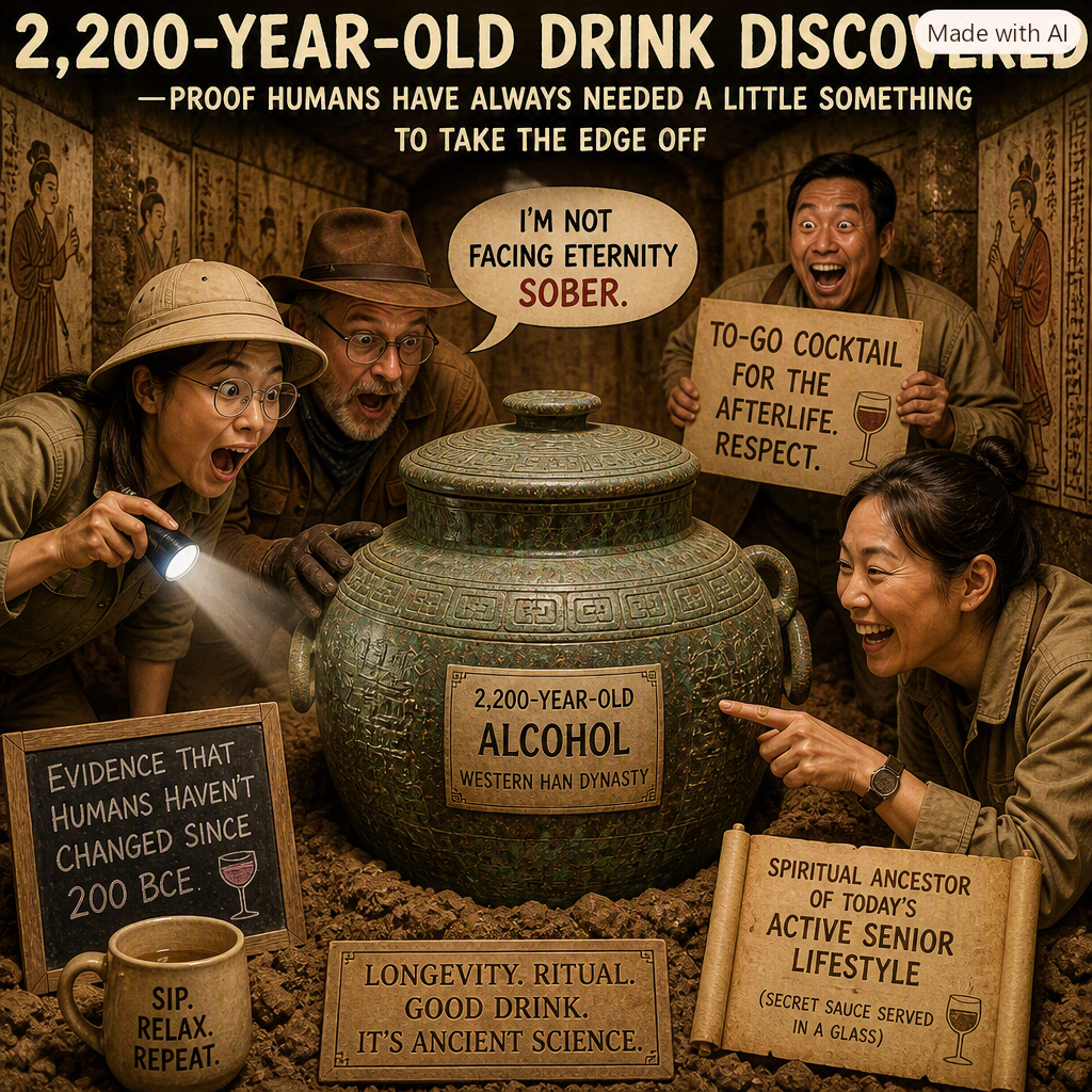 2,200-year-old alcohol found sealed inside ancient tomb