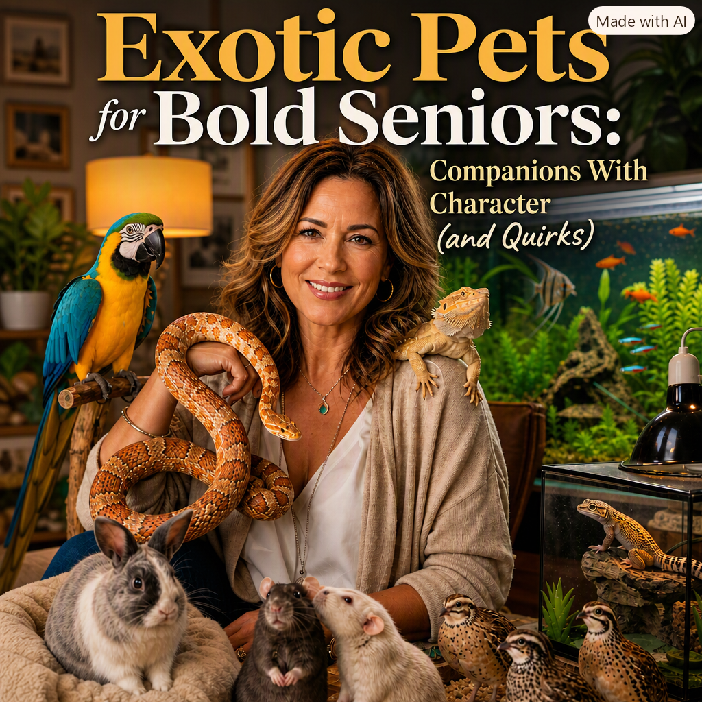 Exotic Pets for Bold Seniors: Because You’ve Earned the Right to Be Weird