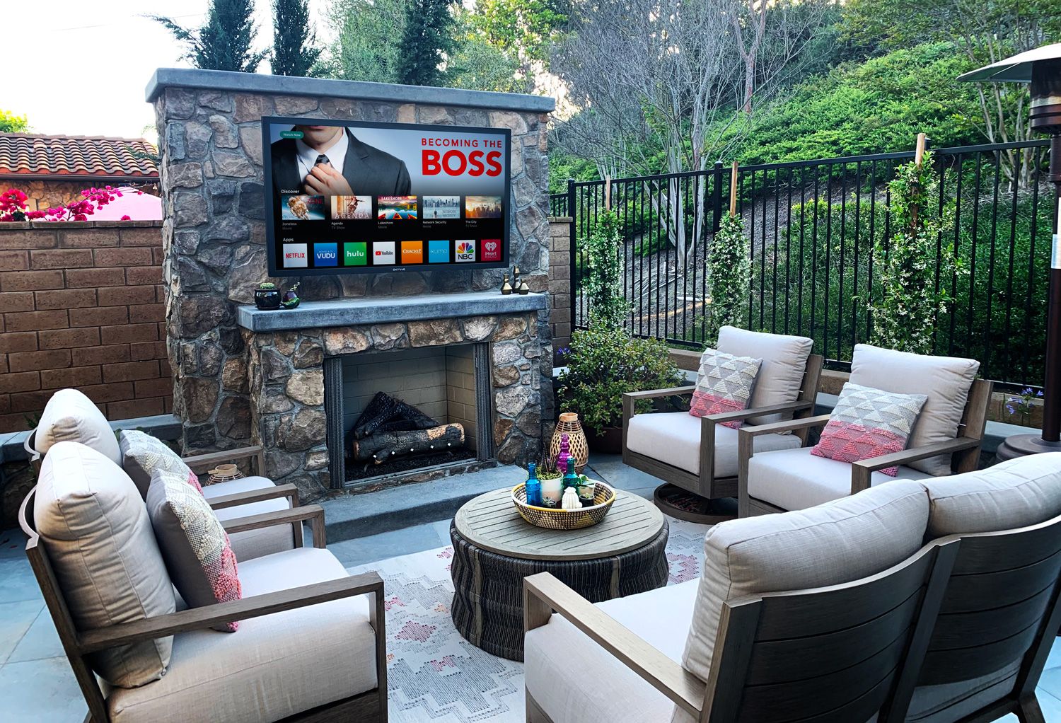 TV in the backyard fun!