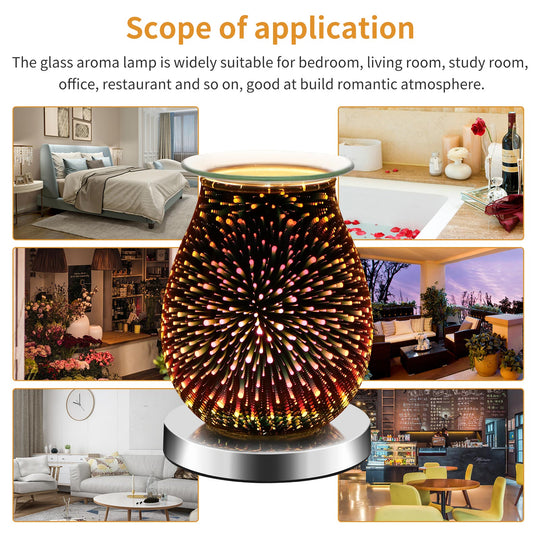 3D Fireworks Effect Touch Aromatherapy Electric Wax Melter