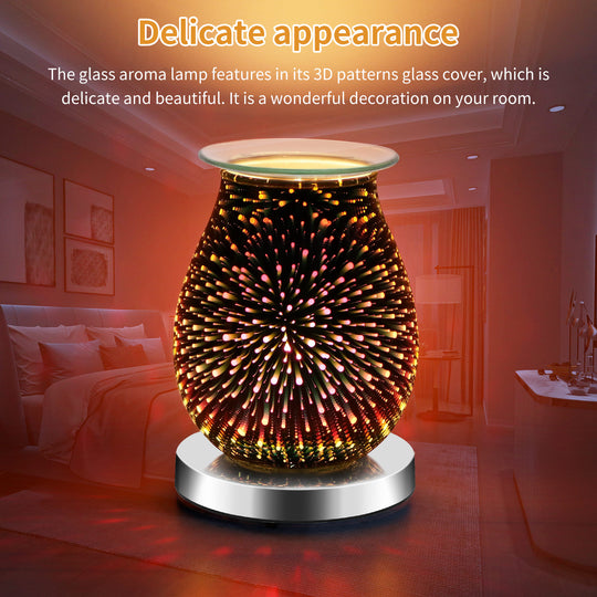 3D Fireworks Effect Touch Aromatherapy Electric Wax Melter