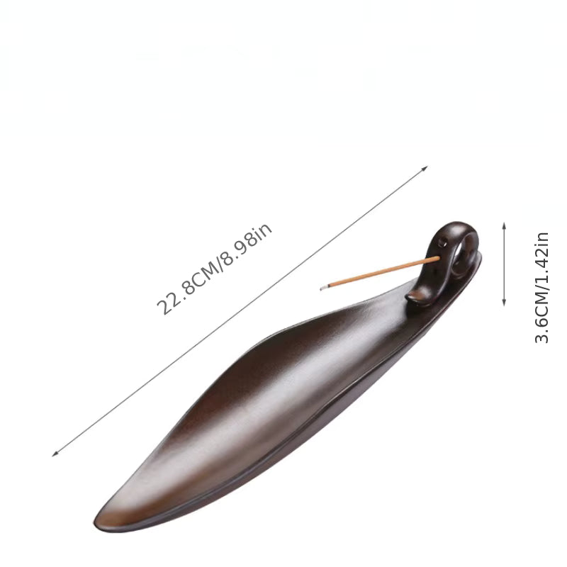 Ceramic Floating Leaf Incense Burner