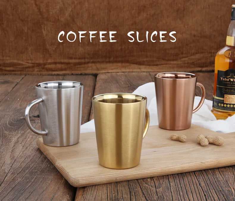 Double Wall Stainless Steel Coffee Mug
