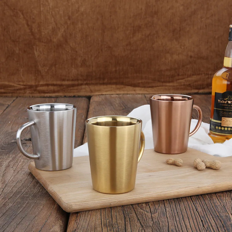 Double Wall Stainless Steel Coffee Mug
