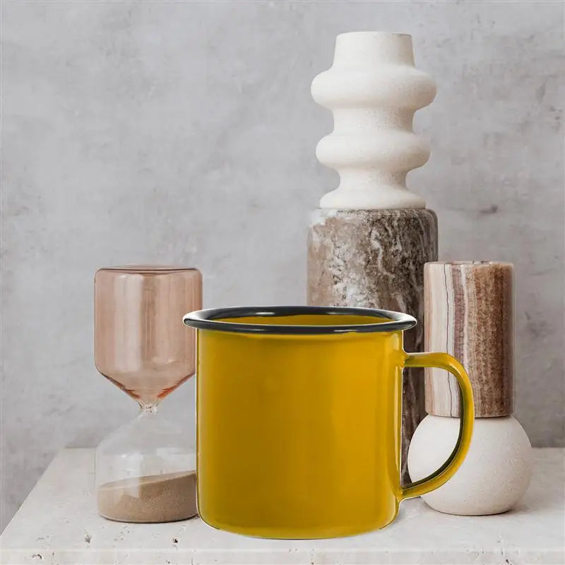 Vintage Iron Mini Glasses Cappuccino Milk Mugs Set With Lid Milk Mug With Lid Cappuccino Milk Mugs Set Dinnerware