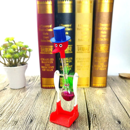Novelty Retro Glass Beautiful Design Happy Drinking Dipping Dippy Bird Duck