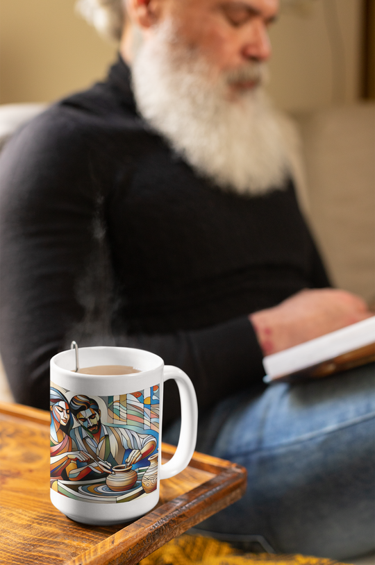 There is Passion in Clay White glossy mug