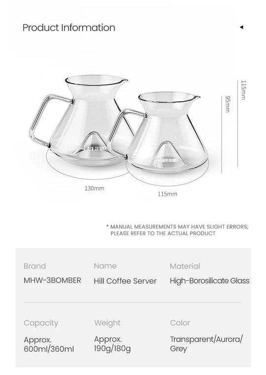 BOMBER Hill Coffee Server