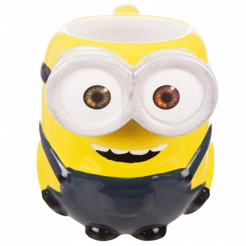 3D Cartoon Yellow Ceramic Mugs
