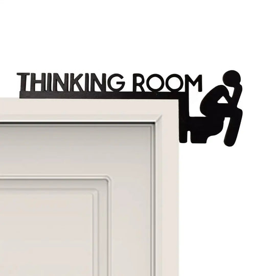 Modern Toilet Door Sign Thinking Room Wall Mounted Sculpture Home Decor Artwork Decorative Door Frame Pendant Home Decorations