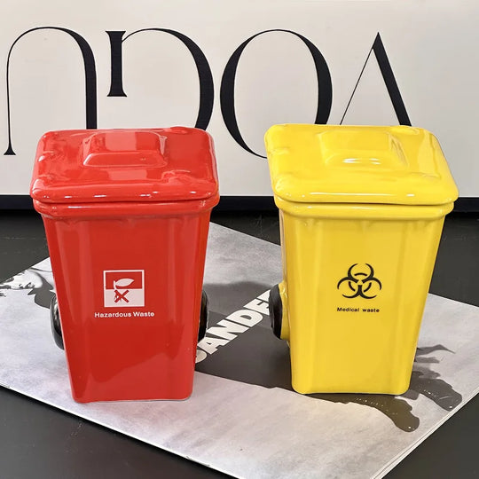 Creative Ceramic 3D Recycling Bin Mug