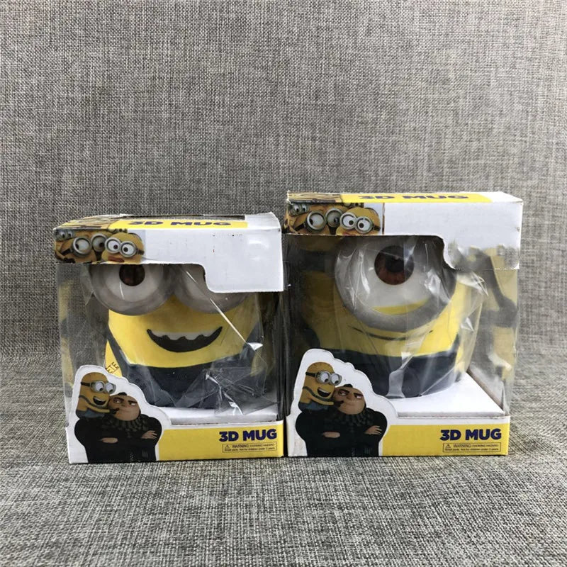 3D Cartoon Yellow Ceramic Mugs