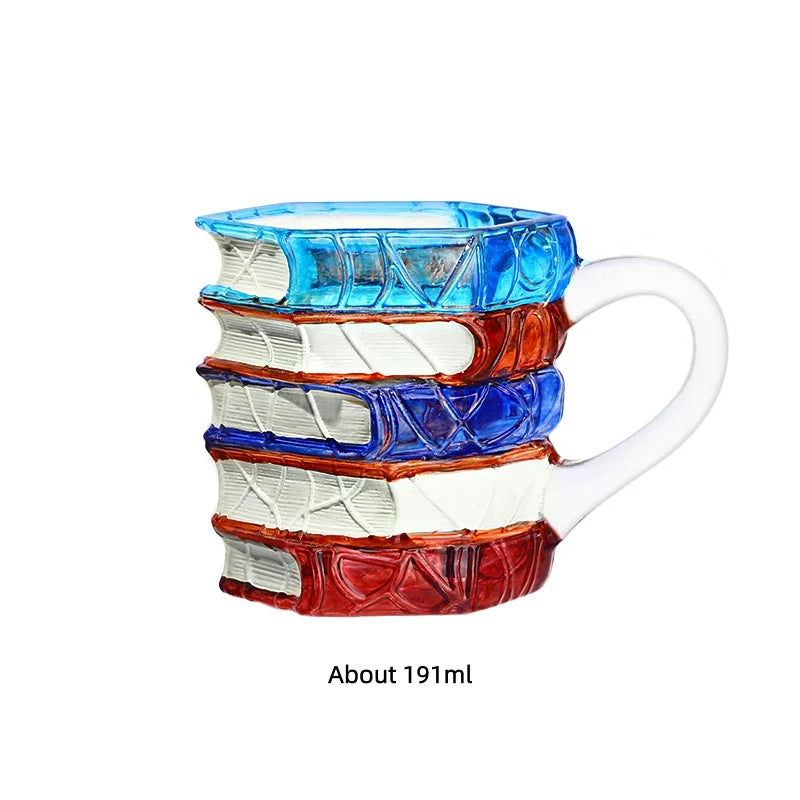 JUSTINLAU Painted Book Mug Coffee Cup