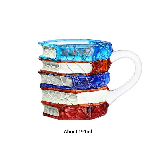 JUSTINLAU Painted Book Mug Coffee Cup
