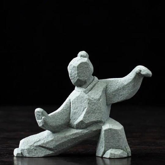 Tai Chi Master Cement Figurine