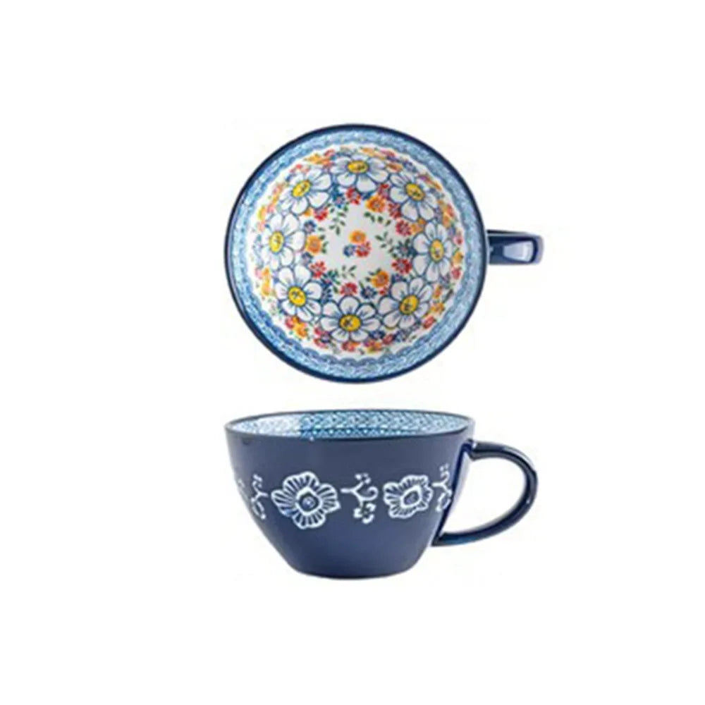 Retro Bohemian Flower Cup