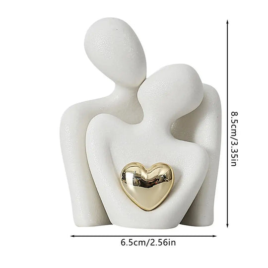 Nordic Decorative Abstract Couple Statue