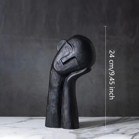 Nordic Abstract Contemplation Thinker Sculpture