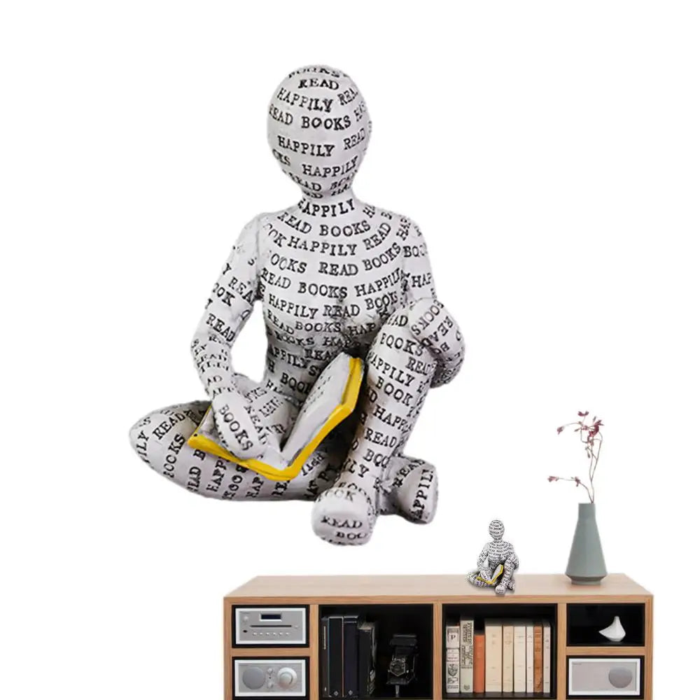 Reading Statue Man Reading Book Statue