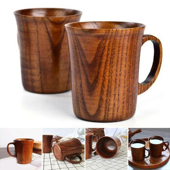 Handmade Wood Cup Wooden Coffee Beer Mugs