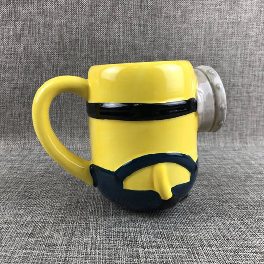 3D Cartoon Yellow Ceramic Mugs