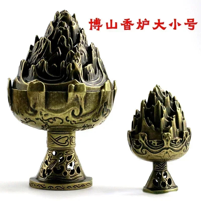 Buddhist,Lotus, Ancient  Incense Burner, Copper Alloy