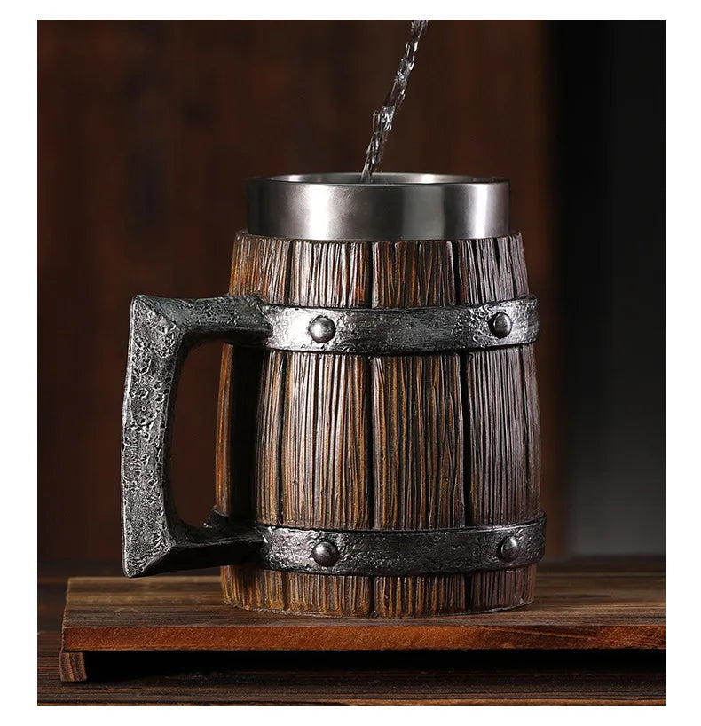 Hot-selling Wooden Barrel Beer mug