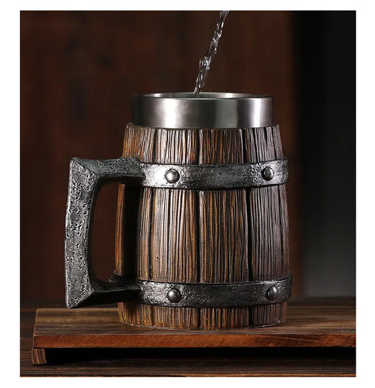 Hot-selling Wooden Barrel Beer mug