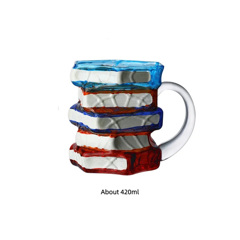 JUSTINLAU Painted Book Mug Coffee Cup