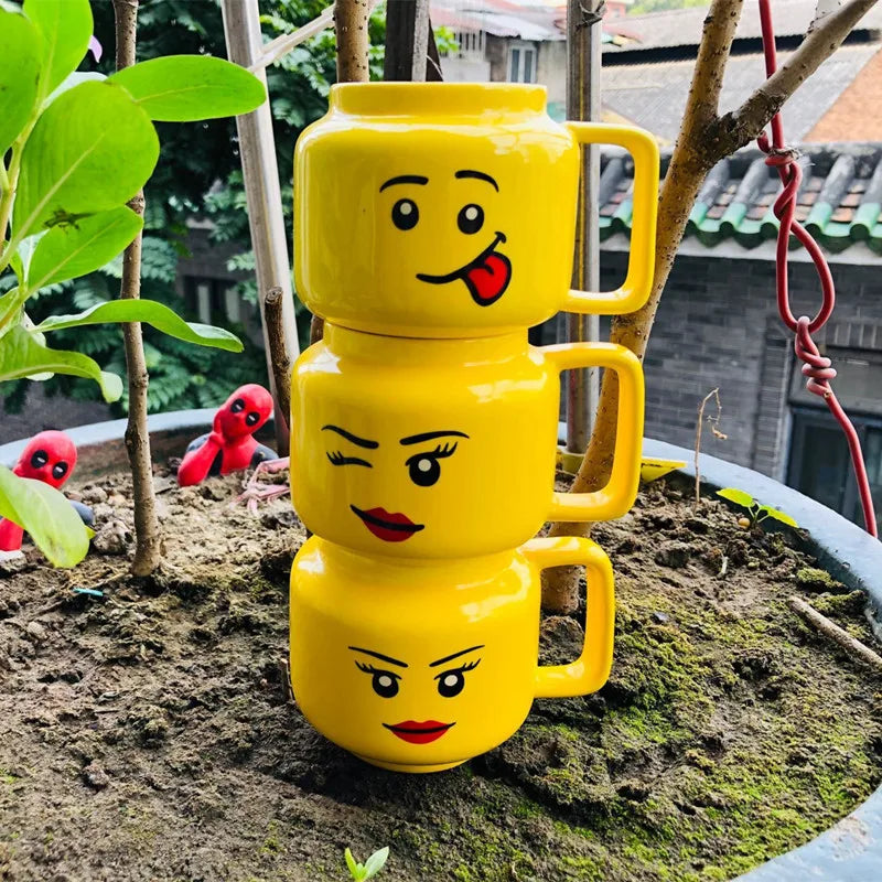 Smile Ceramic Mug Cartoon Coffee Milk Tea Water Cup