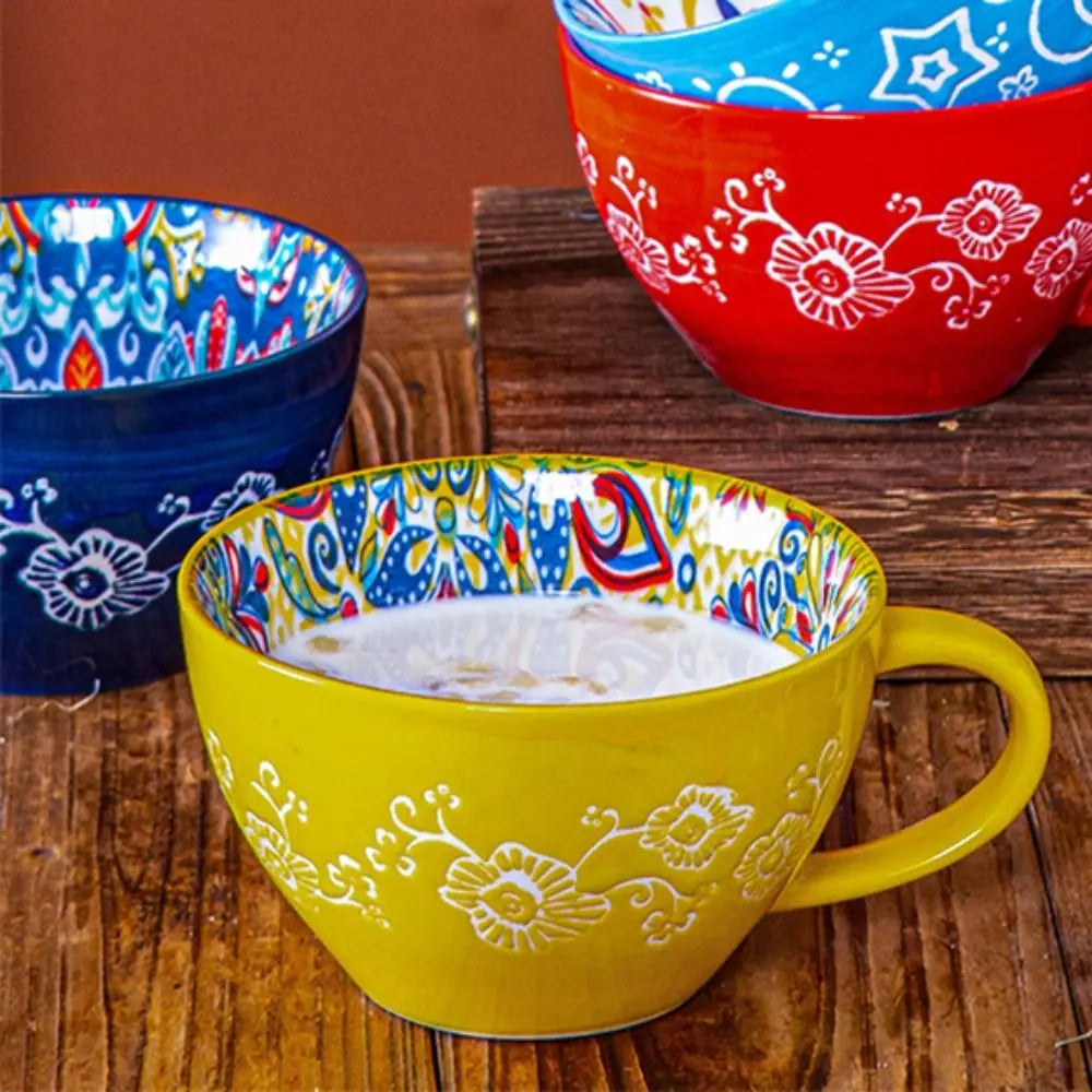 Retro Bohemian Flower Cup