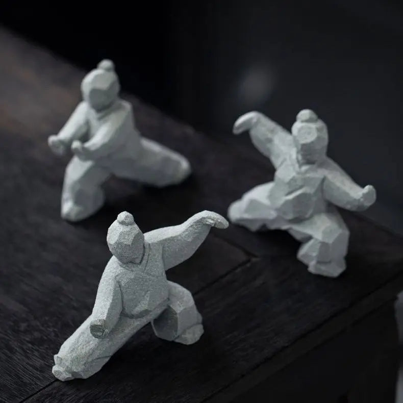 Tai Chi Master Cement Figurine