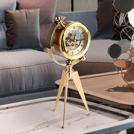 Modern Gold Table Clock