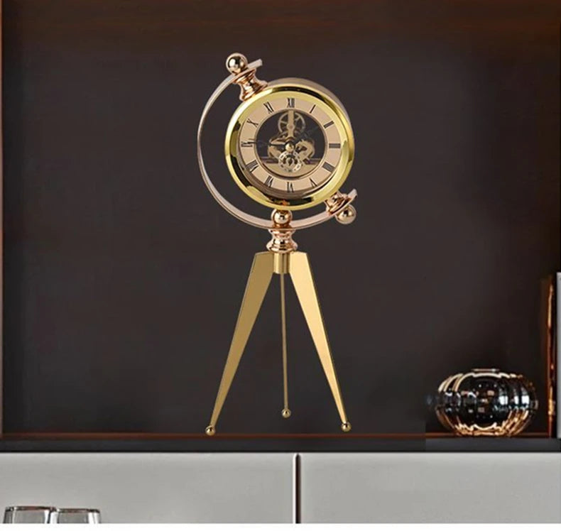 Modern Gold Table Clock