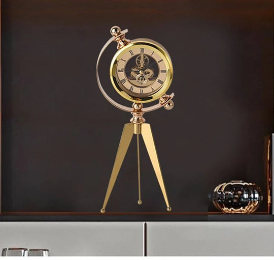 Modern Gold Table Clock