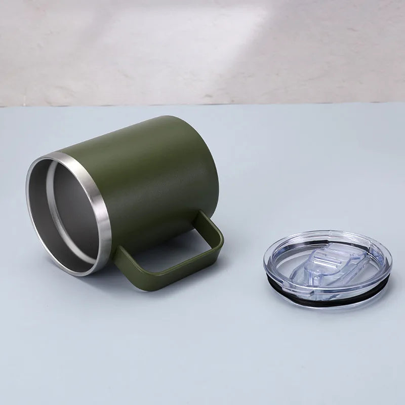 350ml 12oz stainless steel mug coffee mug cup with handle