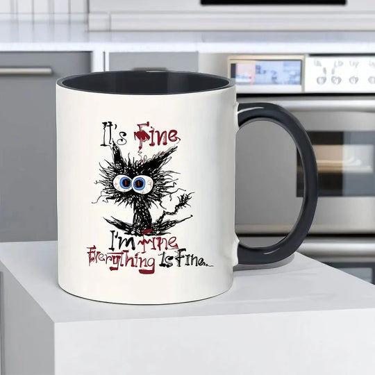 Lord Of The Cats Mug - The Furrllowship Of The Ring Cat Lovers Coffee Mug