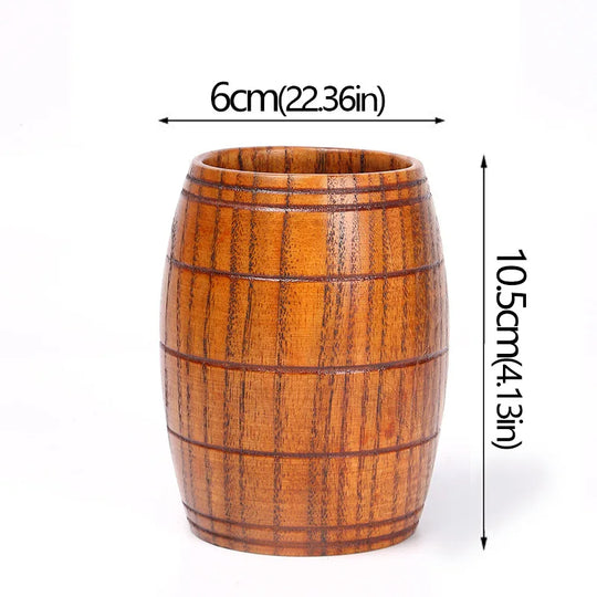 Wooden Cups Handmade Jujube Wood Handle Cups