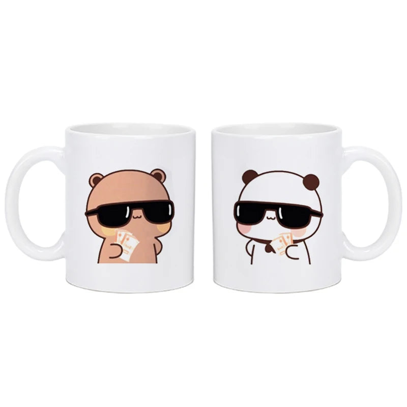 Panda Bear Bubu Dudu Coffee Milk Cup