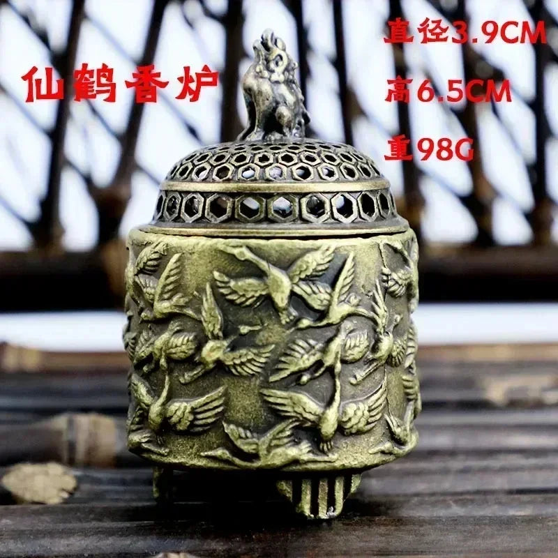 Buddhist,Lotus, Ancient  Incense Burner, Copper Alloy