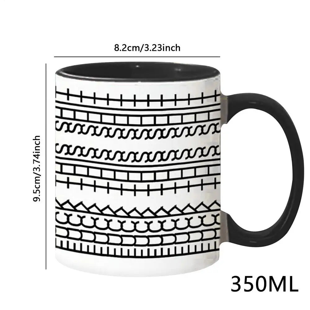 Hidden Message Coffee Mug Ceramic Chocolate Milk Cup Modern Coffee Lover Gift Kitchen Accessories Message Coffee Tumbler