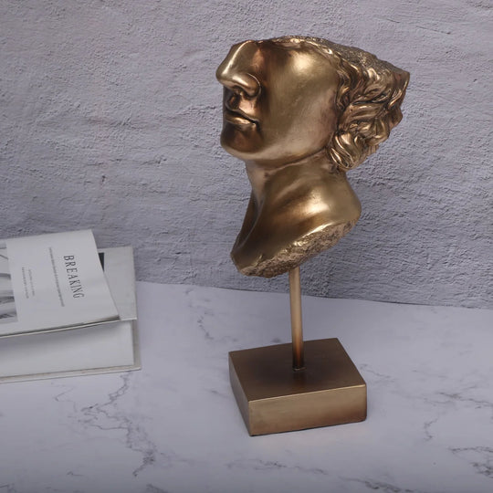 Room Decor 1pc Classic Bust Statue Decor, Resin Art Sculpture Ornament, Original Tabletop Bust, Collectible Craft Home Decor