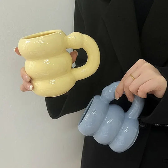 Ceramic Chubby Mug Creative Nordic Coffee Cup