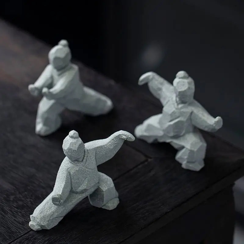 Tai Chi Master Cement Figurine