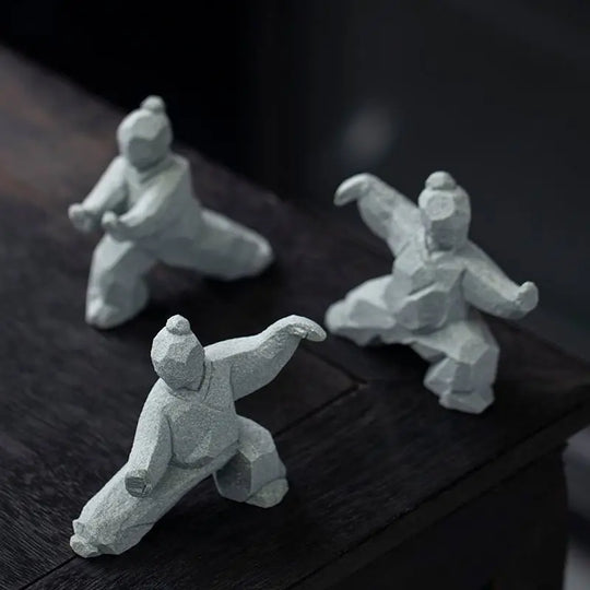 Tai Chi Master Cement Figurine