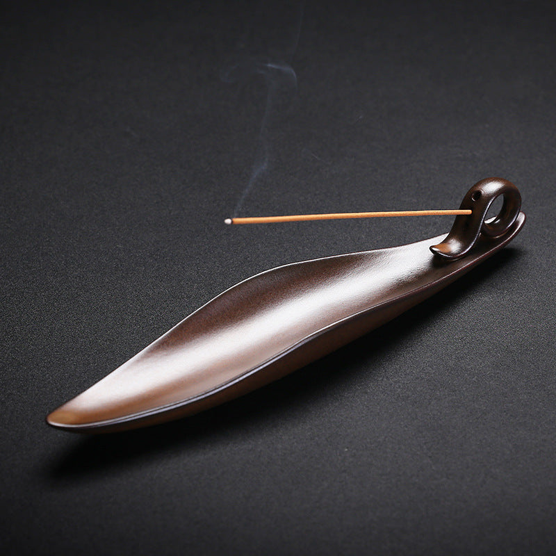 Ceramic Floating Leaf Incense Burner