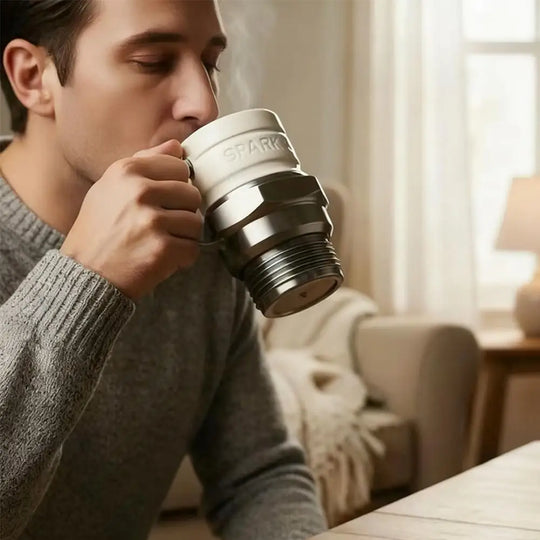 Novelty Spark Plug Coffee Mug