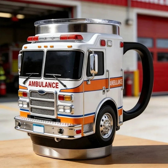 Fire Rescue, Ambulance, Police Car Coffee Mugs
