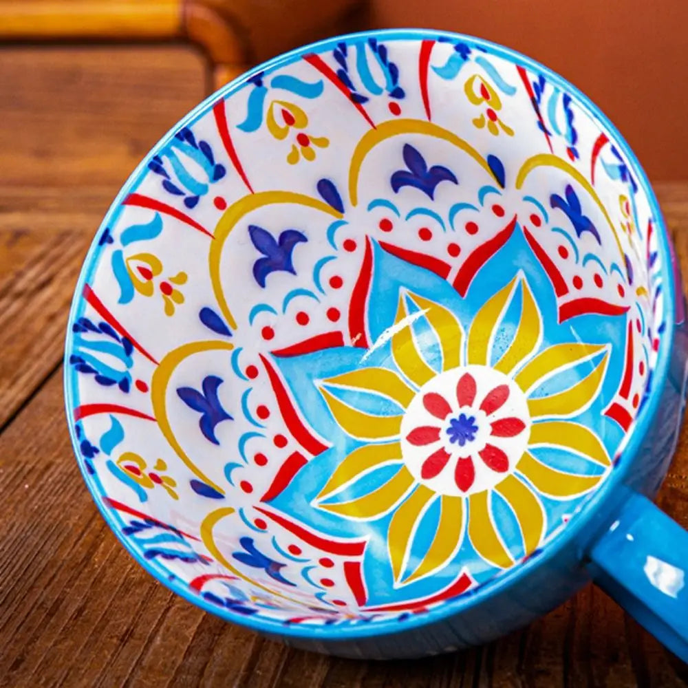 Retro Bohemian Flower Cup